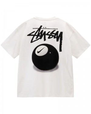 Stüssy X NK 8 Ball T-shirt Vita | Sverige 621IXZEUF