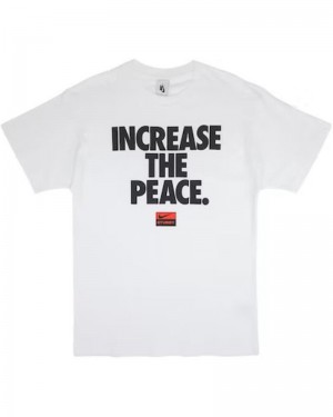 Stüssy X NK Increase The Peace T-shirt Vita | Sverige 807BGXFIY