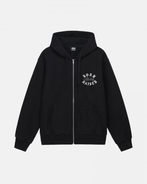 Stüssy & Born X Raised Logo Zip Hoodie Svarta | Sverige 520ZVEHXU