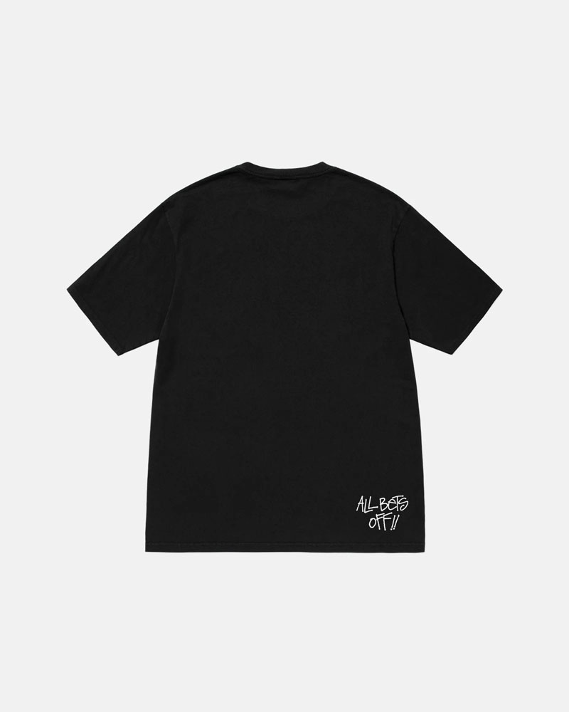 Stüssy All Bets Off Pigment Dyed T-shirt Svarta | Sverige 724ZEMPVJ