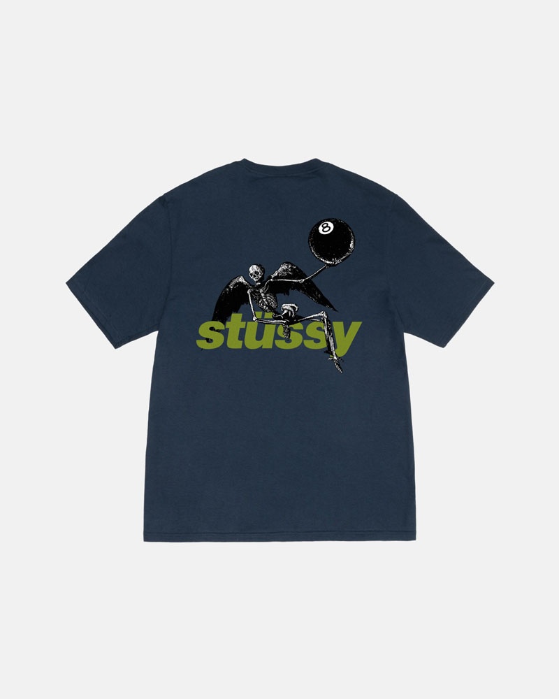 Stüssy Apocalypse T-shirt Marinblå | Sverige 691ZEXKTA