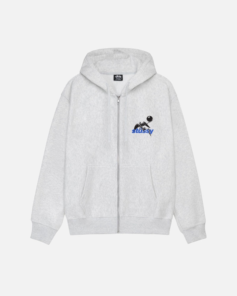 Stüssy Apocalypse Zip Hoodie Grå | Sverige 370ZNMXWO