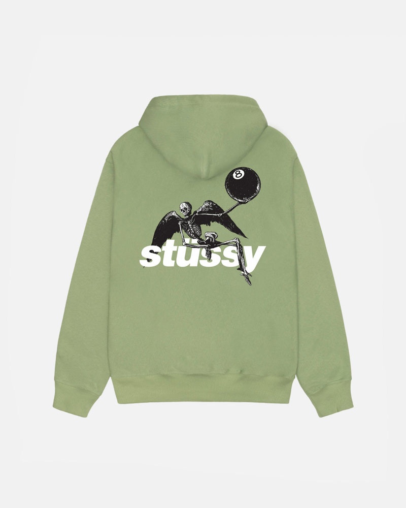 Stüssy Apocalypse Zip Hoodie Gröna | Sverige 087HNMDBY