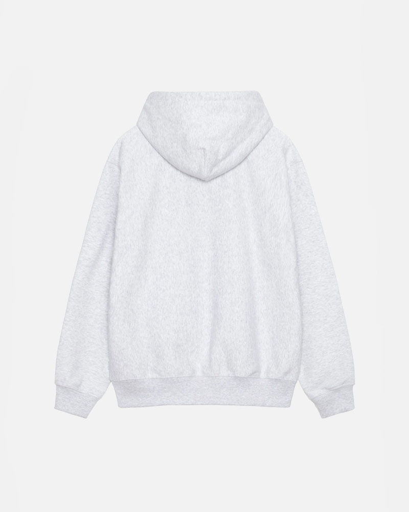 Stüssy Basic Applique Hoodie Grå | Sverige 167ERUQTJ