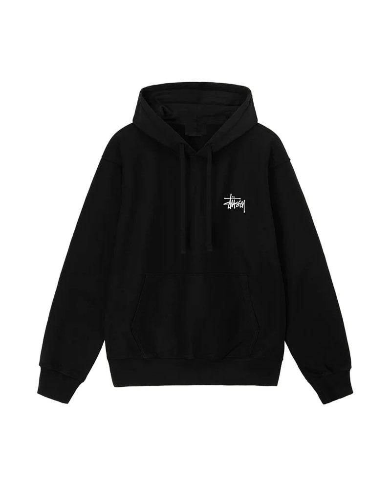 Stüssy Basic Hoodie Svarta | Sverige 415LCUSOW