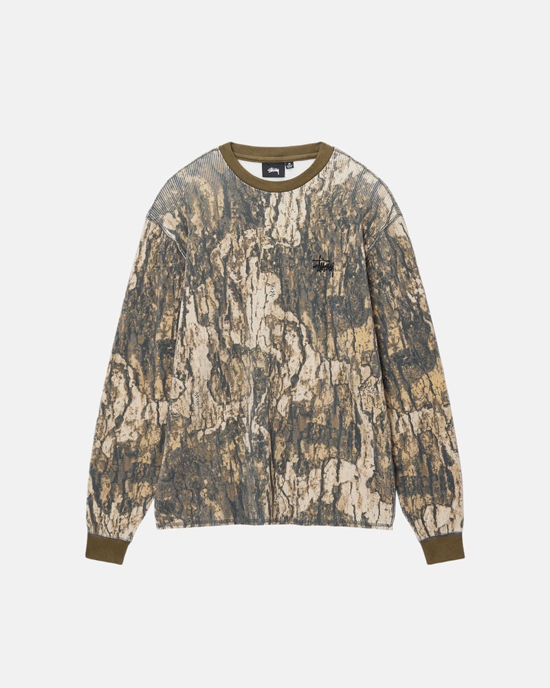 Stüssy Basic Stock LS Thermal Tröja Camo | Sverige 237ZPITOD