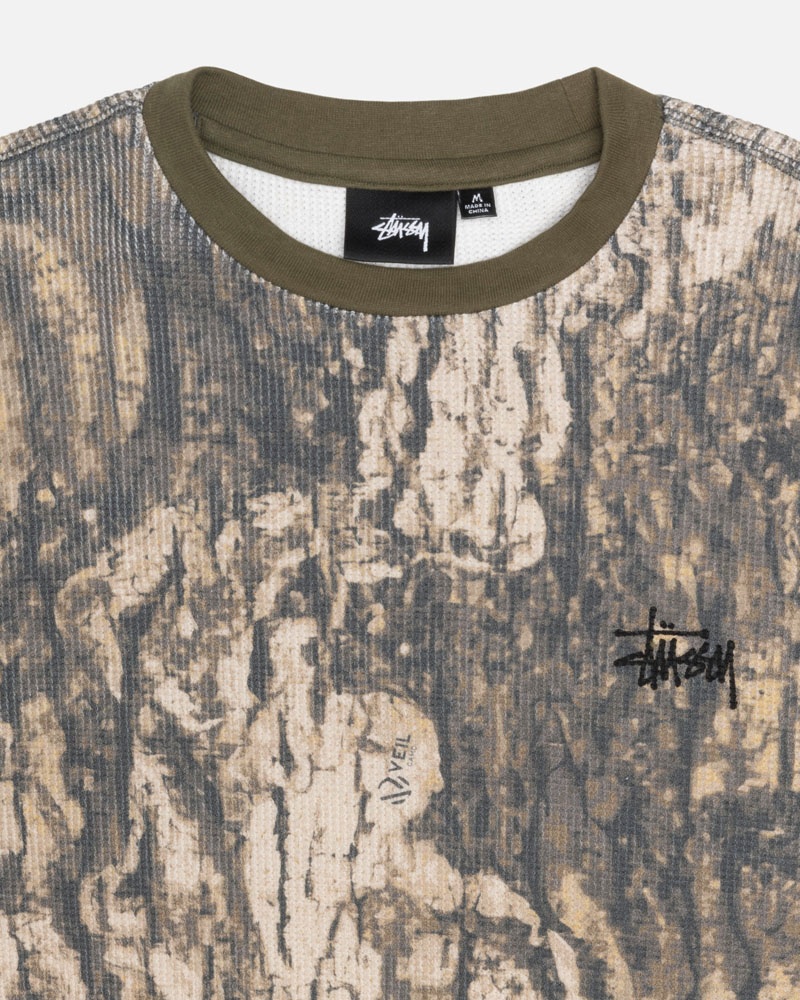 Stüssy Basic Stock LS Thermal Tröja Camo | Sverige 237ZPITOD