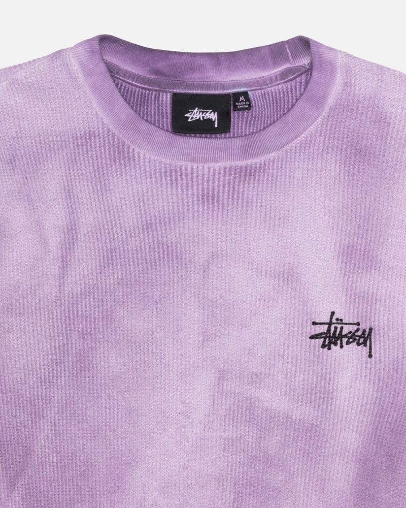 Stüssy Basic Stock LS Thermal Tröja Lavendel | Sverige 986YDITAW