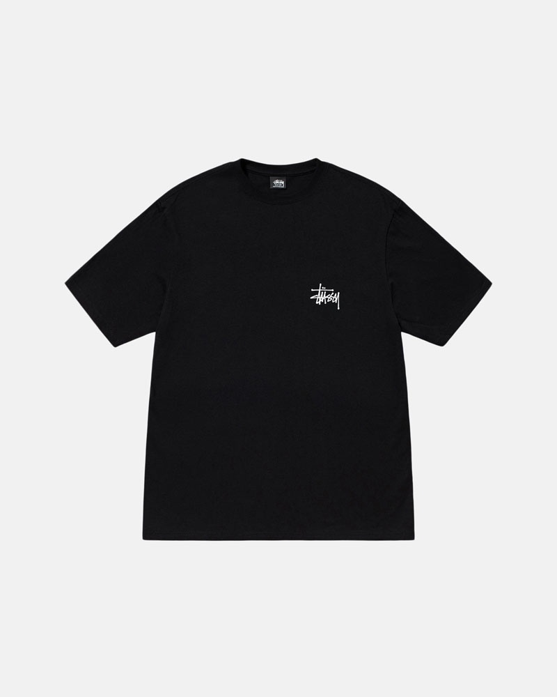 Stüssy Basic T-shirt Svarta | Sverige 415XQNLYR