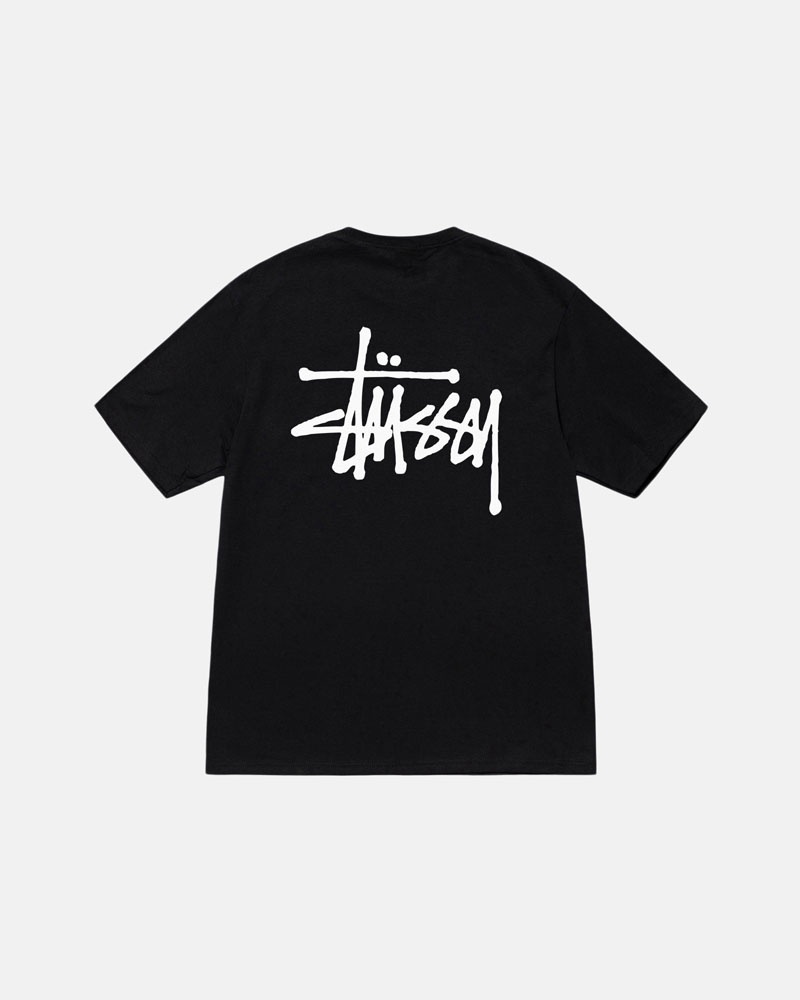 Stüssy Basic T-shirt Svarta | Sverige 415XQNLYR