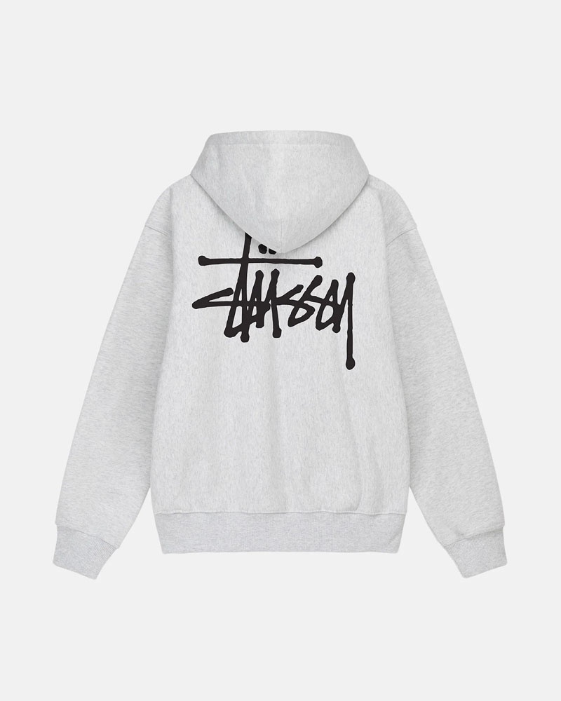 Stüssy Basic Zip Hoodie Grå | Sverige 421DYKHOR