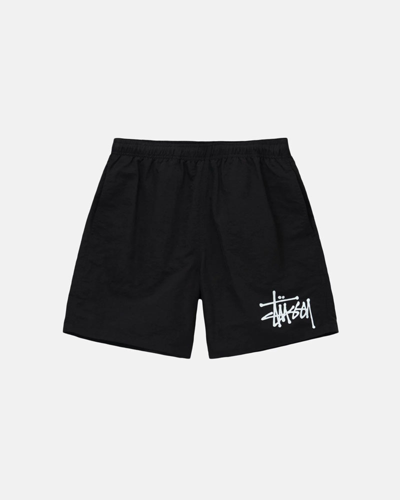 Stüssy Big Basic Vatten Shorts Svarta | Sverige 043OZILGC