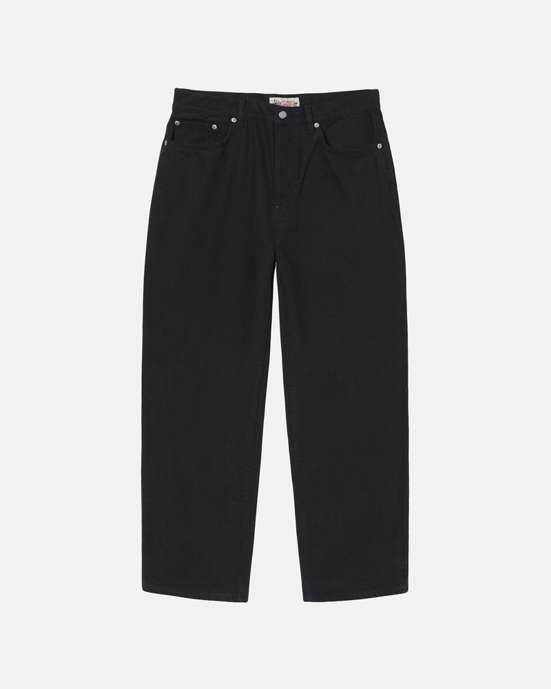 Stüssy Big OL\' Jean Overdyed Jeans Svarta | Sverige 540QMEXRB