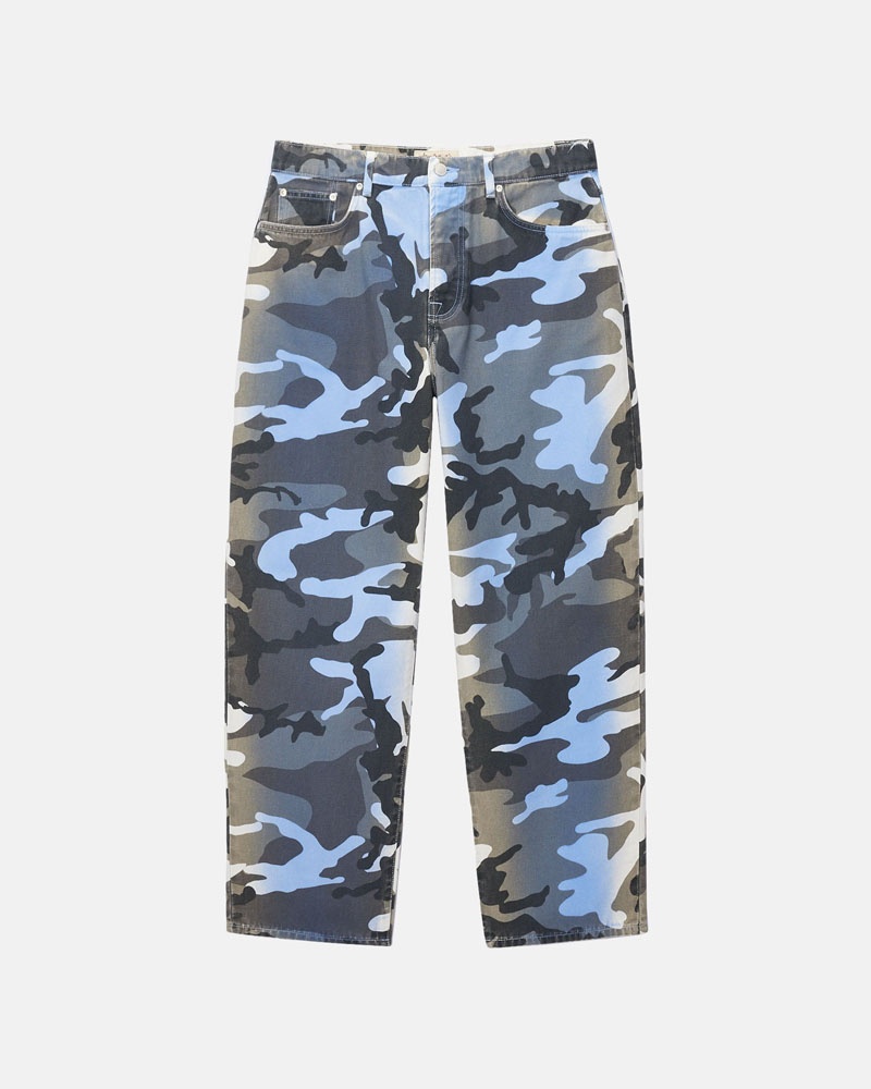 Stüssy Big OL\' Jean Spray Dye Canvas Jeans Camo | Sverige 267EYZXTR