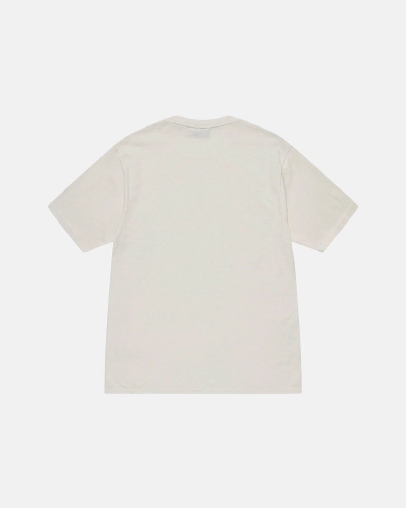 Stüssy Block Sport Pigment Dyed T-shirt Beige | Sverige 951TRQACJ