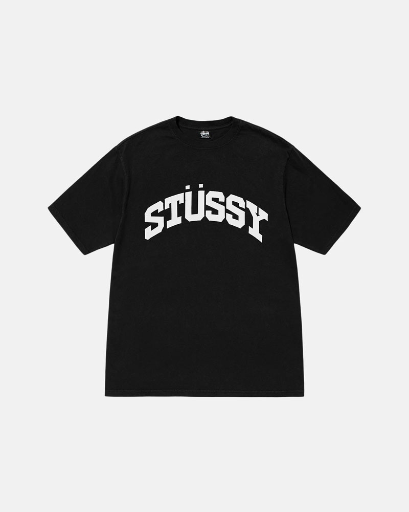 Stüssy Block Sport Pigment Dyed T-shirt Svarta | Sverige 852OSQTJH