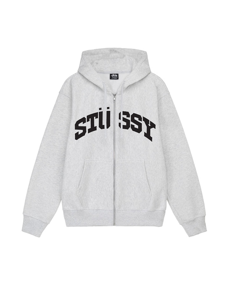 Stüssy Block Sport Zip Hoodie Grå | Sverige 231GLQNYU