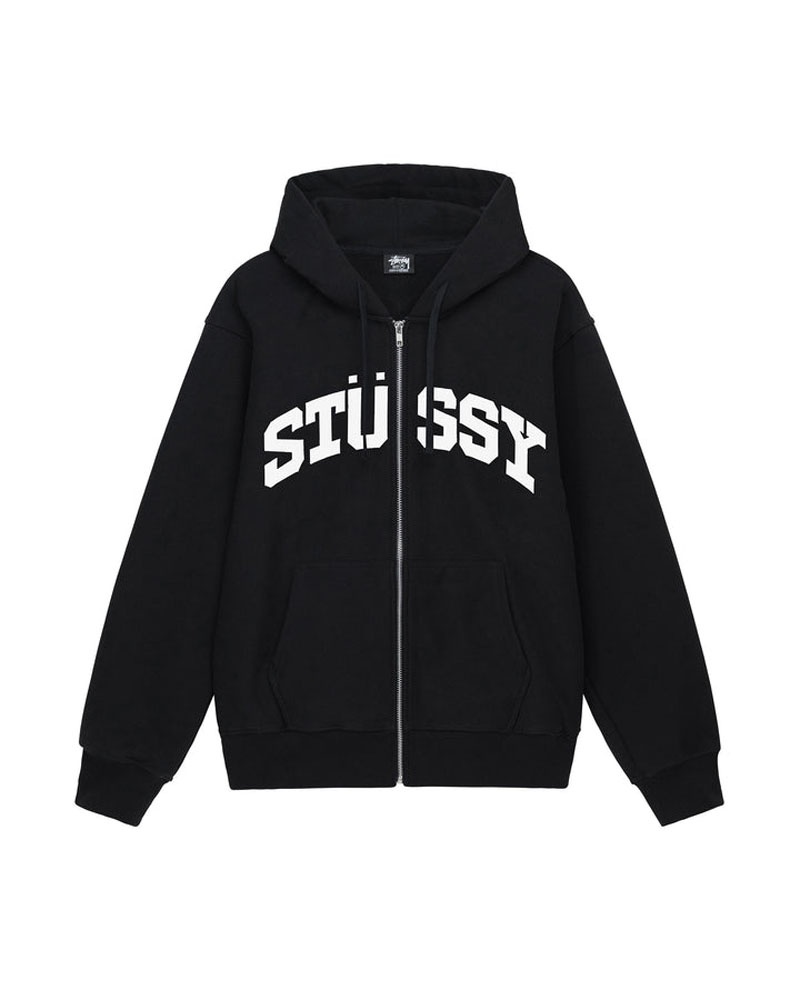 Stüssy Block Sport Zip Hoodie Svarta | Sverige 965PWCVDK