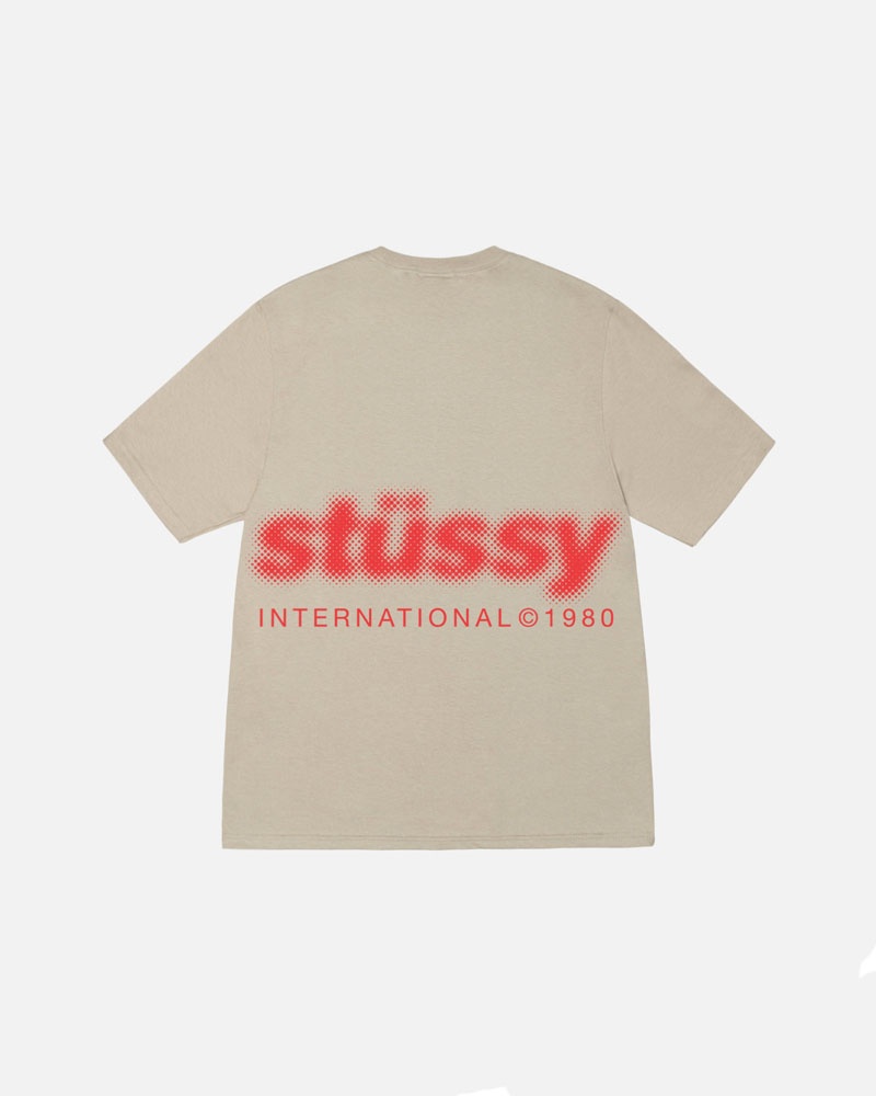 Stüssy Blur T-shirt Khaki | Sverige 743QVJXGK