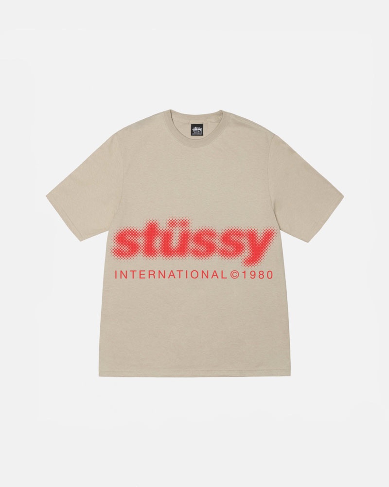 Stüssy Blur T-shirt Khaki | Sverige 743QVJXGK