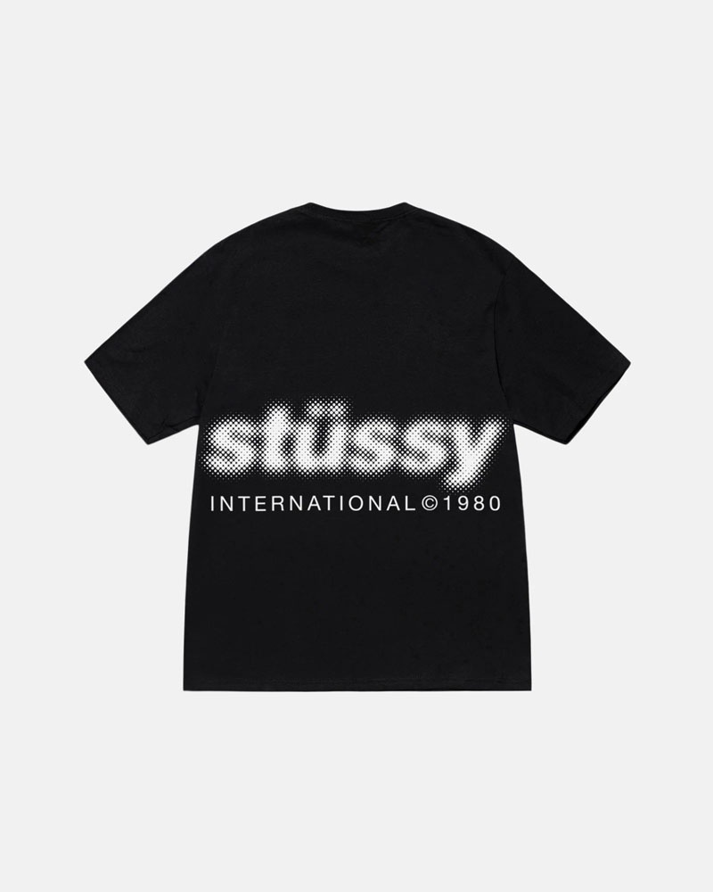 Stüssy Blur T-shirt Svarta | Sverige 538LNGABM