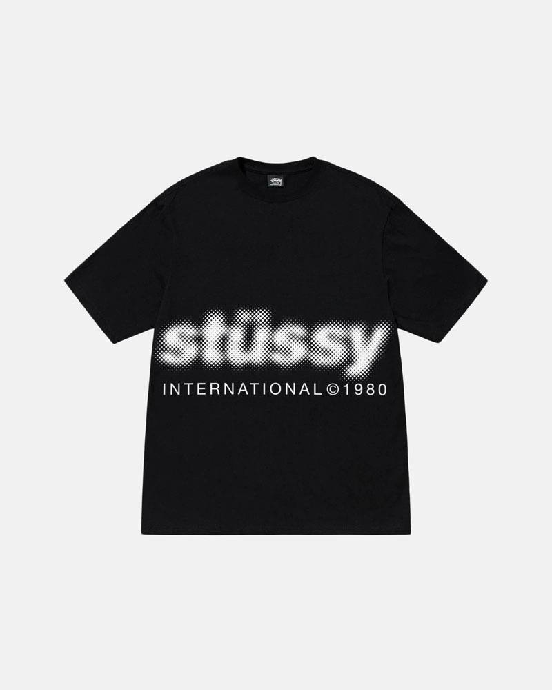 Stüssy Blur T-shirt Svarta | Sverige 538LNGABM