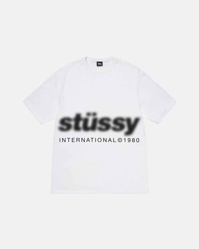 Stüssy Blur T-shirt Vita | Sverige 456TZWPGH