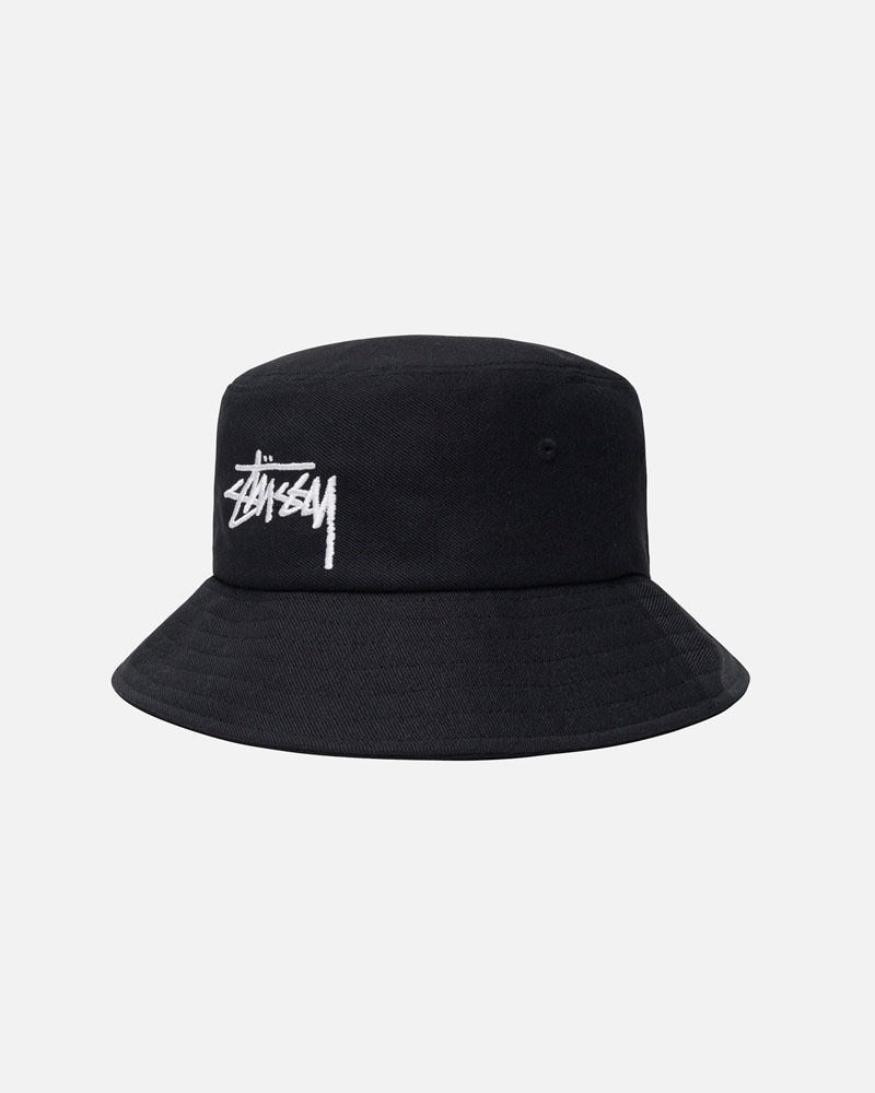 Stüssy Bucket Big Stock Hatt Svarta | Sverige 854CSKMTL