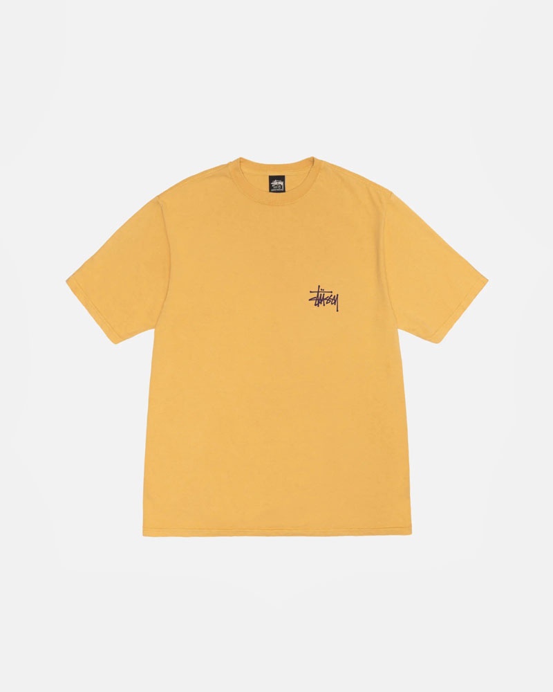 Stüssy Built Tough Honey Pigment Dyed T-shirt Orange | Sverige 584QUHKVO