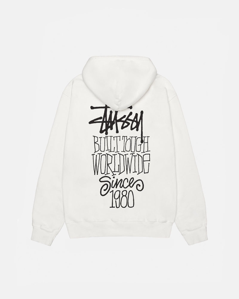 Stüssy Built Tough Pigment Dyed Hoodie Beige | Sverige 048DLZCYT