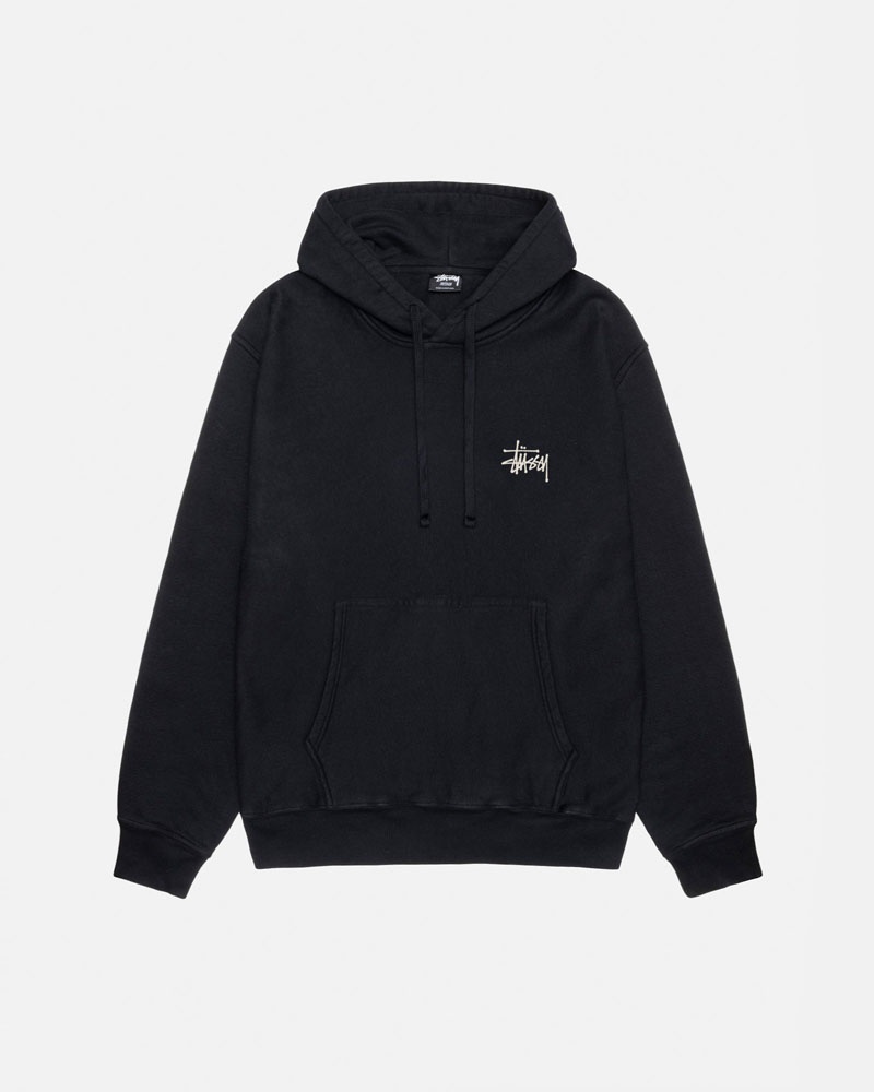 Stüssy Built Tough Pigment Dyed Hoodie Svarta | Sverige 306VCGQZB