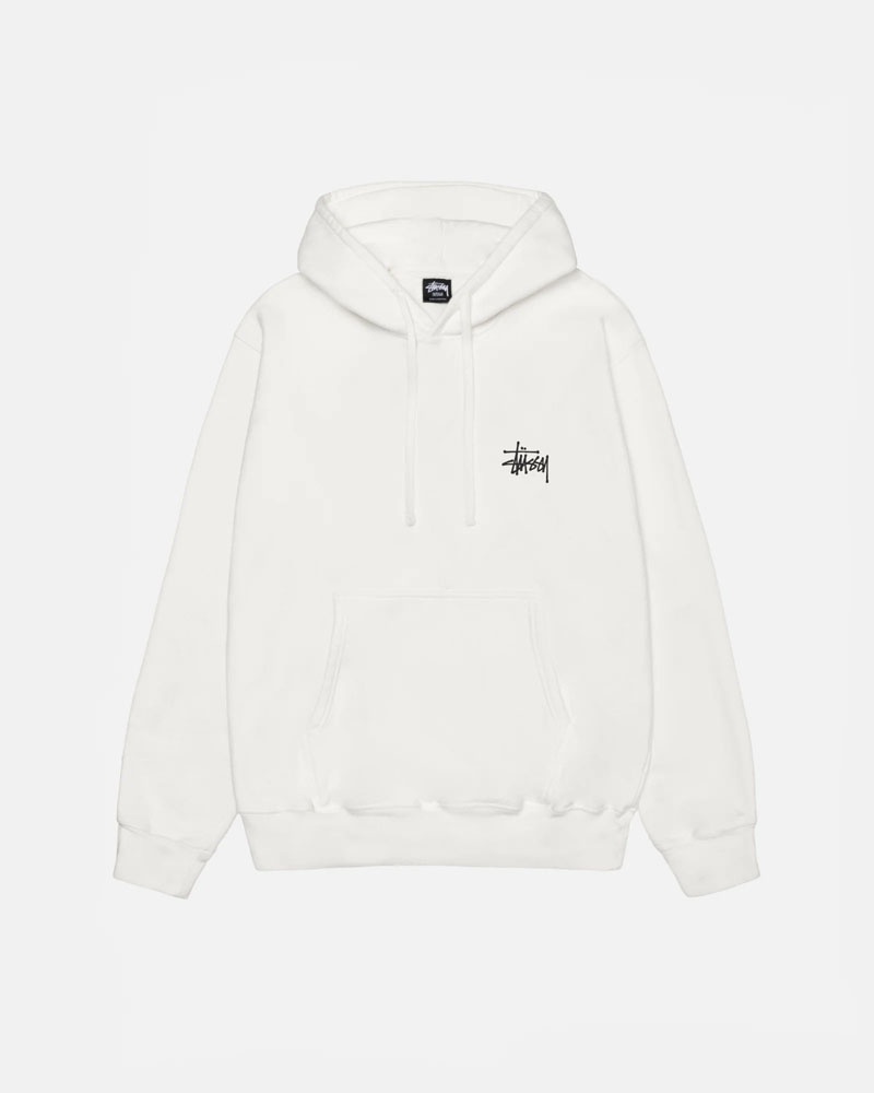 Stüssy Built Tough Pigment Dyed Hoodie Vita | Sverige 735WVSGZB