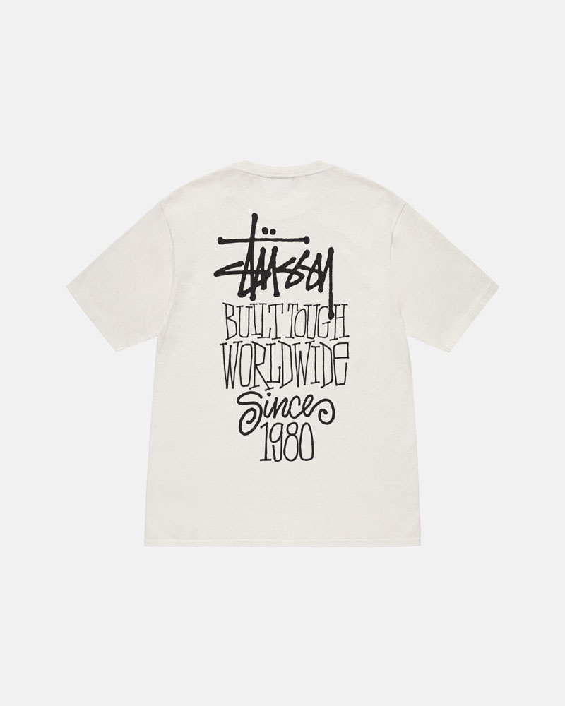 Stüssy Built Tough Pigment Dyed T-shirt Beige | Sverige 108SMITOW