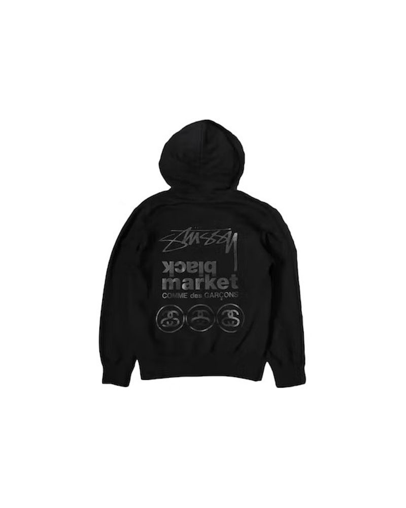 Stüssy CDG Market X Hoodie Svarta | Sverige 409FNMAST