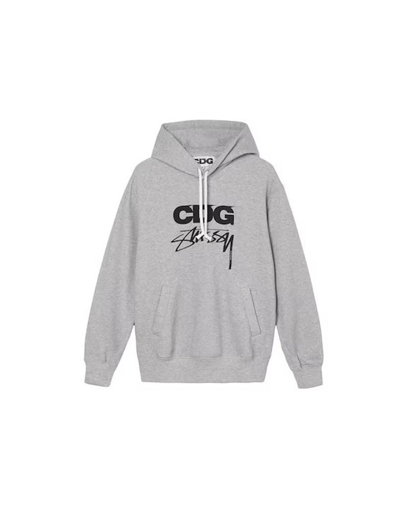 Stüssy CDG X Hoodie Grå | Sverige 429MYFJZC