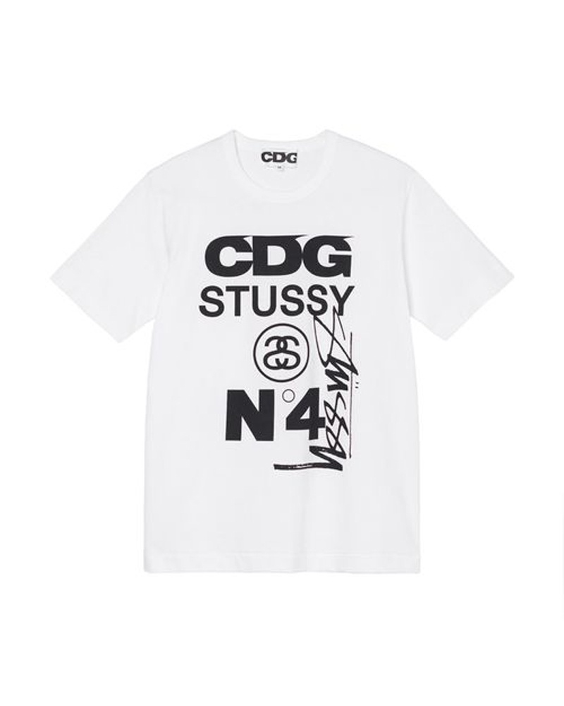 Stüssy CDG X T-shirt Vita | Sverige 538IZHUCR