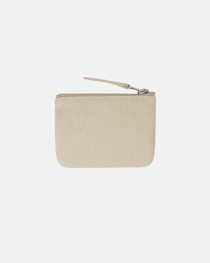 Stüssy Canvas Coin Pouch Plånbok Beige | Sverige 703FVKEQZ