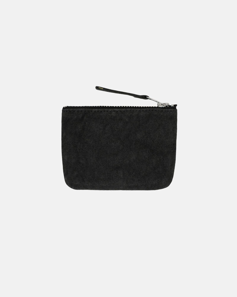 Stüssy Canvas Coin Pouch Plånbok Svarta | Sverige 481IDYUOR