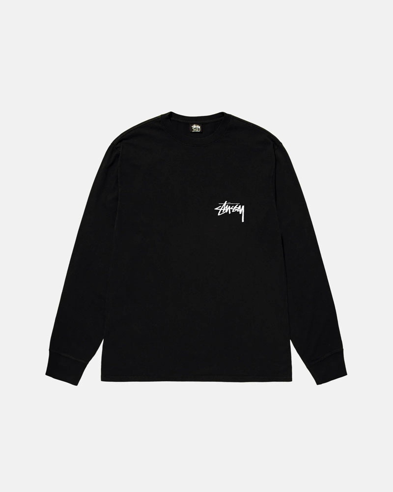 Stüssy Classroom LS T-shirt Svarta | Sverige 758UKSBVL