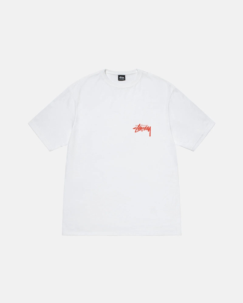 Stüssy Classroom T-shirt Vita | Sverige 034SPKYNQ