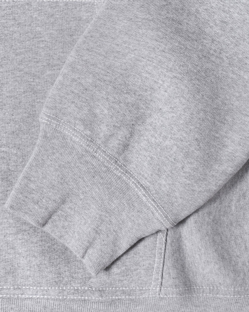 Stüssy Contrast Stitch Label Hoodie Grå | Sverige 902THPOUF