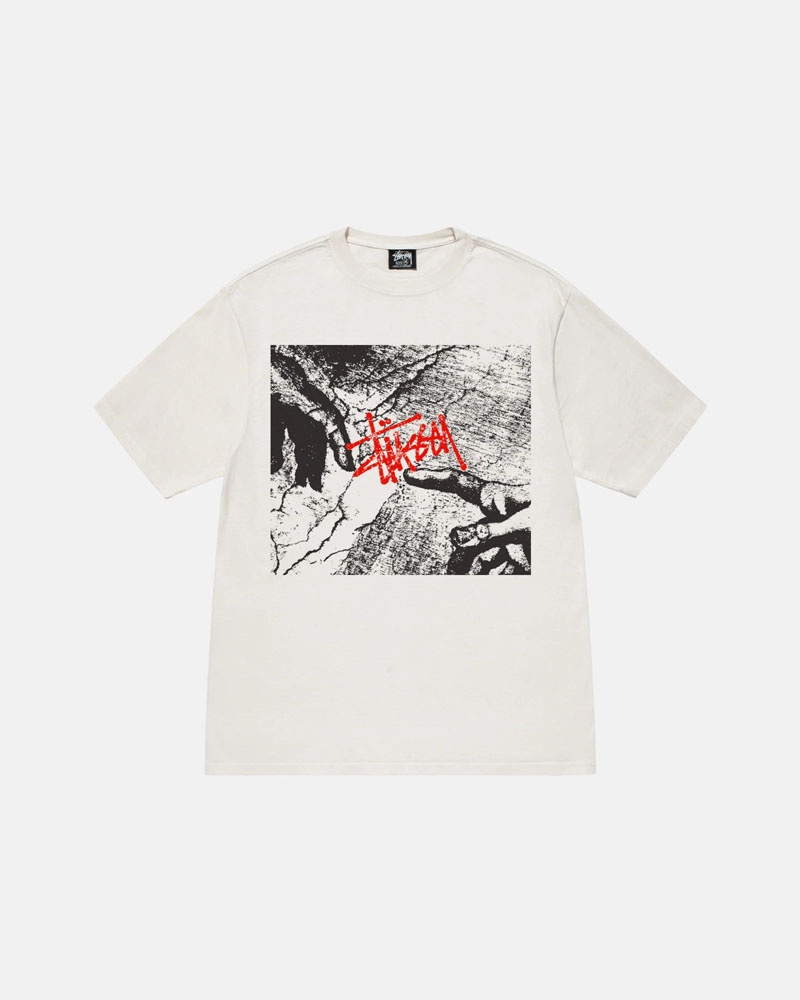 Stüssy Creation Pigment Dyed T-shirt Vita | Sverige 301KDGZRQ