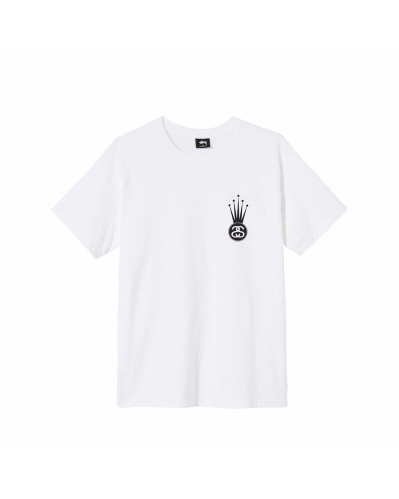 Stüssy Crown Link T-shirt Vita | Sverige 542LNZOPA