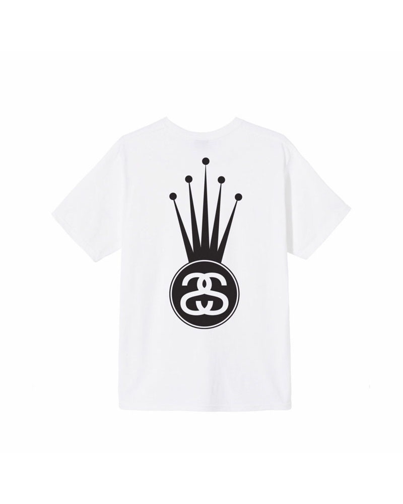 Stüssy Crown Link T-shirt Vita | Sverige 542LNZOPA