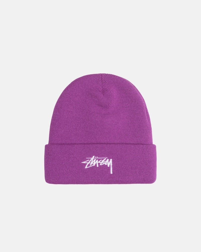 Stüssy Cuff Stock Mössa Lila | Sverige 312UOHKXJ