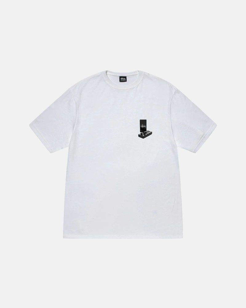 Stüssy Dominoes T-shirt Vita | Sverige 758HGUQPB