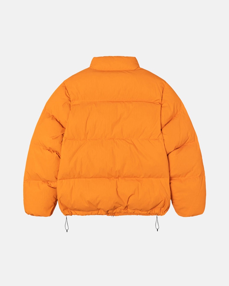 Stüssy Down Puffer Nylon Jacka Orange | Sverige 037QDIKMA