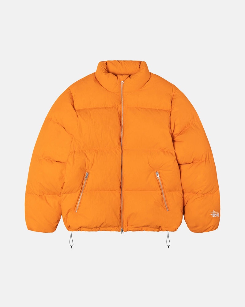 Stüssy Down Puffer Nylon Jacka Orange | Sverige 037QDIKMA