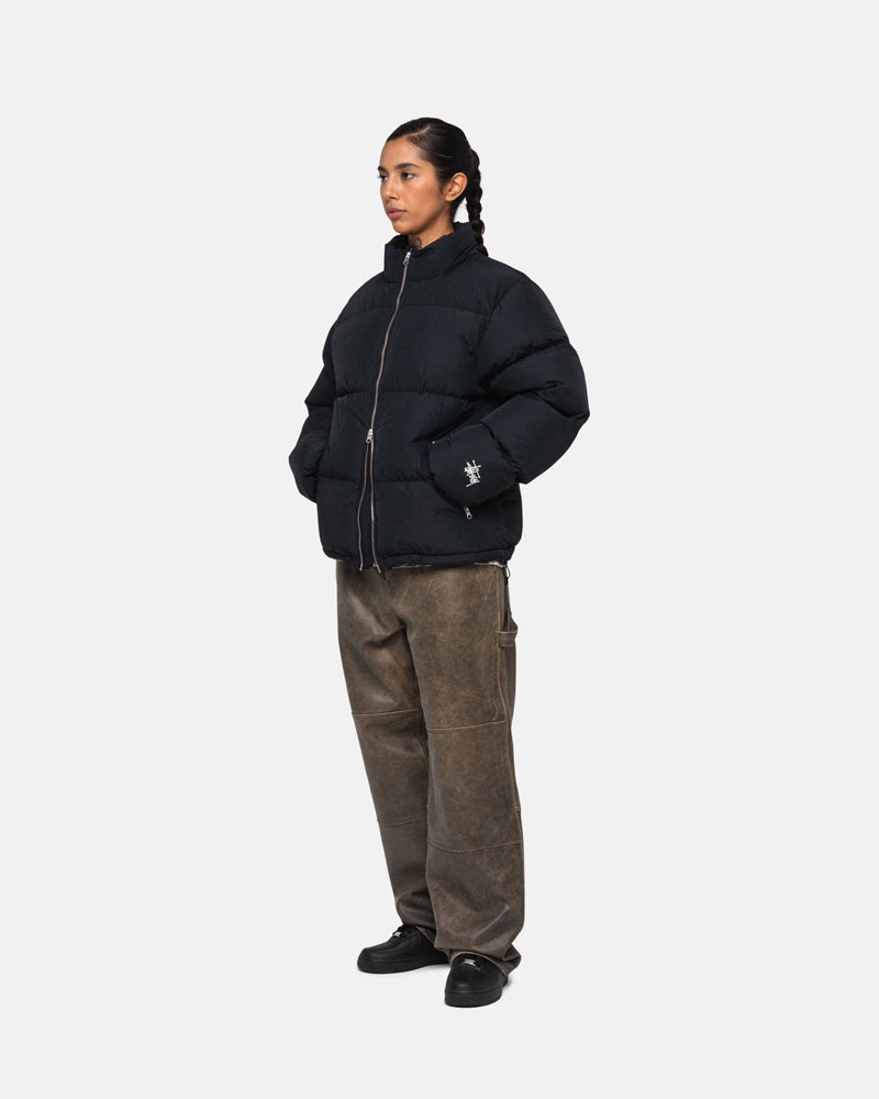 Stüssy Down Puffer Nylon Jacka Svarta | Sverige 369DWNEZV