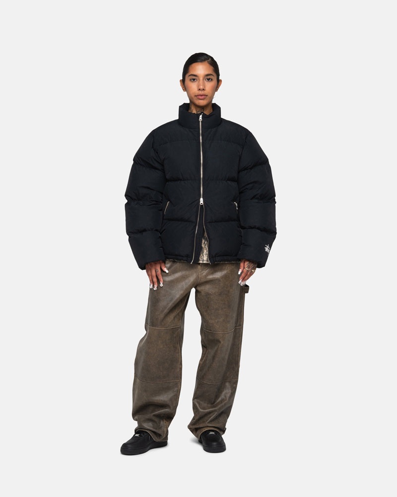 Stüssy Down Puffer Nylon Jacka Svarta | Sverige 369DWNEZV